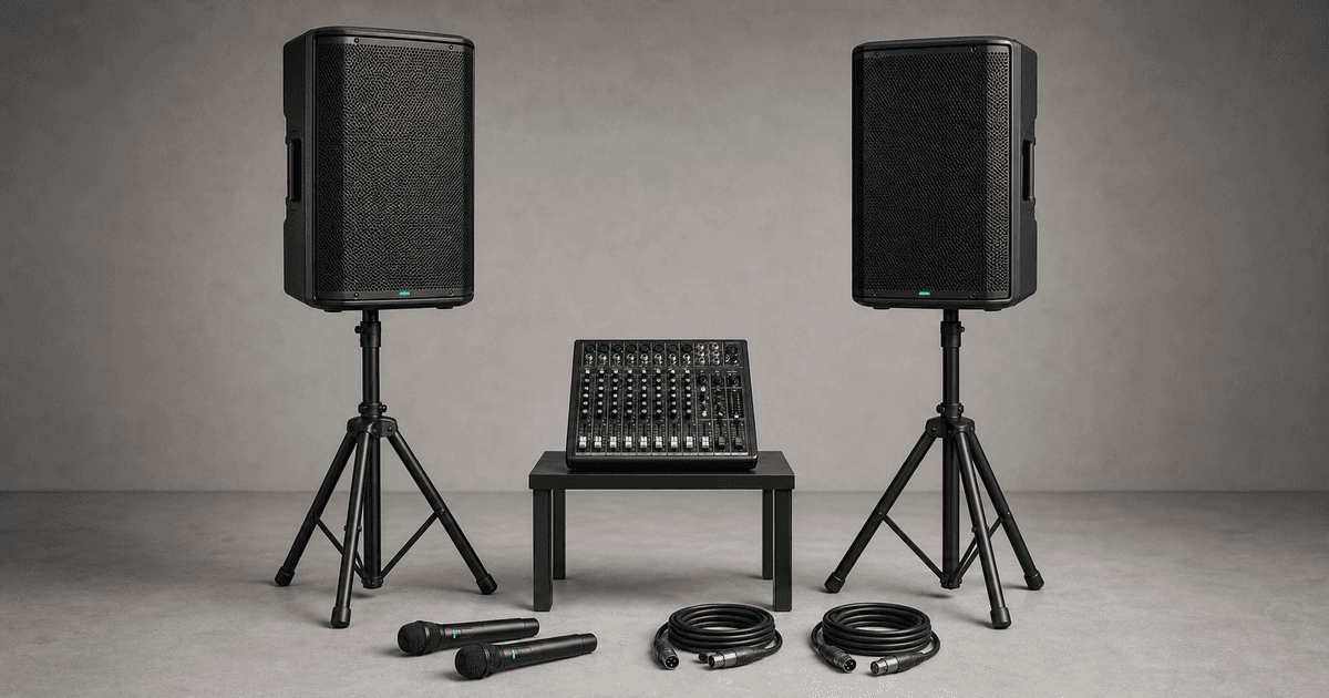 Equipo de sonido profesional completo